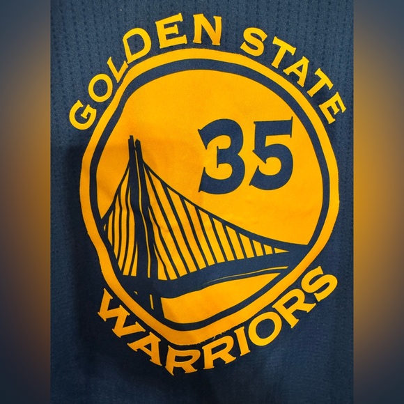 Adidas Kevin Durant Golden State Warriors Men’s Sz Med Jersey Blue/Gold - Picture 2 of 6
